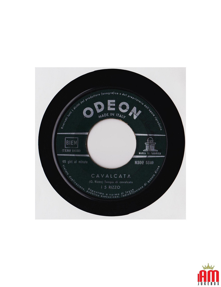 Cavalcata [I 5 Rizzo] - Vinyle 7", 45 TR/MIN [product.brand] 1 - Shop I'm Jukebox 