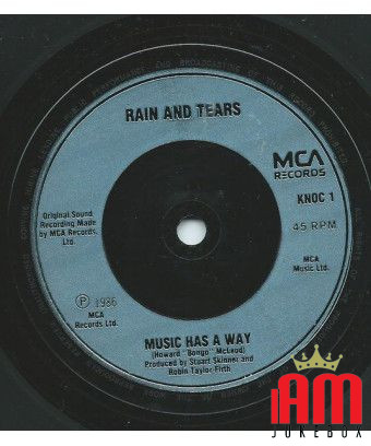 J'ai eu un ami [Rain & Tears] - Vinyl 7", 45 RPM, Single, Stéréo [product.brand] 1 - Shop I'm Jukebox 