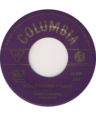 Guaglione   Boogie Woogie Italiano [Renato Carosone E Il Suo Quartetto] - Vinyl 7", Single, 45 RPM