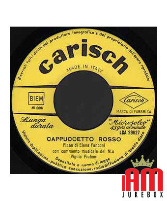 Cappuccetto Rosso Cenerentola [Elena Fanconi] - Vinyl 7", 45 RPM, EP [product.brand] 1 - Shop I'm Jukebox 