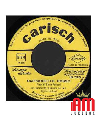 Cappuccetto Rosso Cenerentola [Elena Fanconi] - Vinyl 7", 45 RPM, EP [product.brand] 1 - Shop I'm Jukebox 