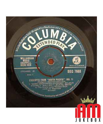 Auszüge aus „South Pacific“ (1) [Wilbur Evans,...] – Vinyl 7“, EP, 45 RPM [product.brand] 1 - Shop I'm Jukebox 