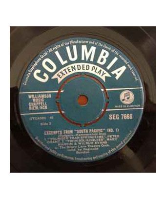 Auszüge aus „South Pacific“ (1) [Wilbur Evans,...] – Vinyl 7“, EP, 45 RPM [product.brand] 1 - Shop I'm Jukebox 