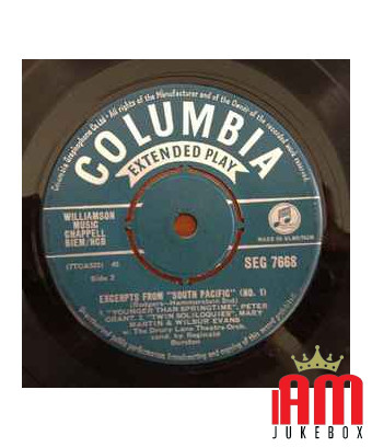 Extraits de "South Pacific" (1) [Wilbur Evans,...] - Vinyl 7", EP, 45 RPM