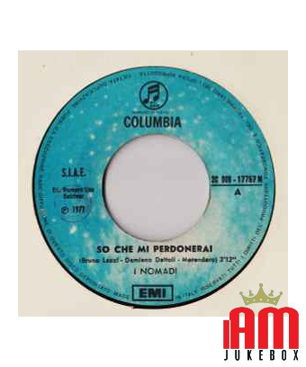 Je sais que tu me pardonneras [Nomadi] - Vinyle 7", 45 tours [product.brand] 1 - Shop I'm Jukebox 