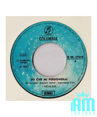 I Know You'll Forgive Me [Nomadi] – Vinyl 7", 45 RPM [product.brand] 1 - Shop I'm Jukebox 