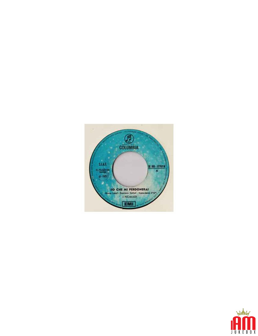 I Know You'll Forgive Me [Nomadi] - Vinyl 7", 45 RPM [product.brand] 1 - Shop I'm Jukebox 