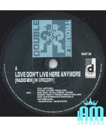 L'amour ne vit plus ici [Double Trouble] - Vinyl 7", 45 RPM, Single [product.brand] 1 - Shop I'm Jukebox 