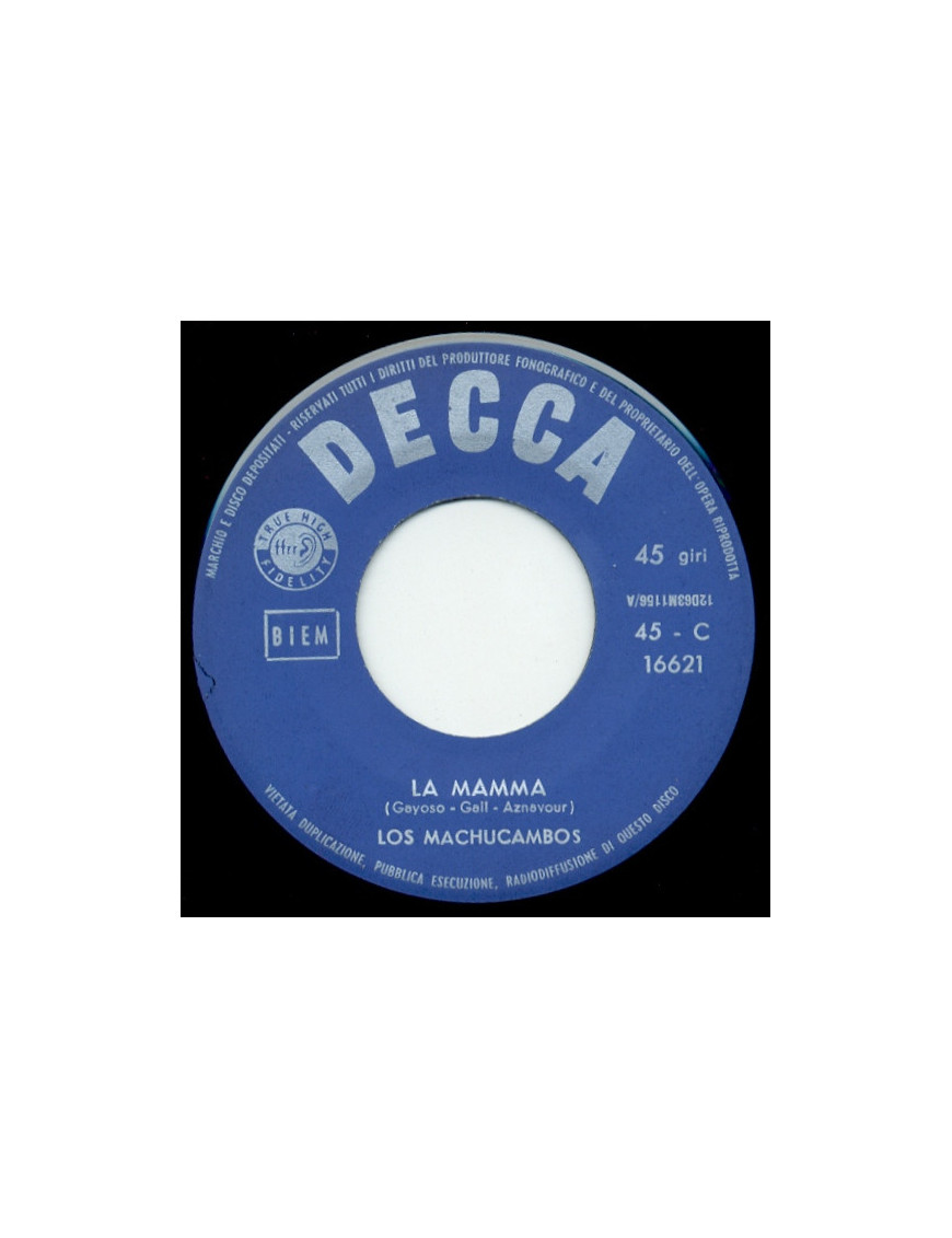 La Mamma [Los Machucambos] - Vinyl 7", 45 RPM [product.brand] 1 - Shop I'm Jukebox 
