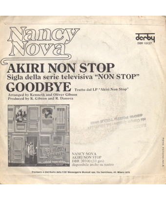 Akiri Non Stop [Nancy Nova] – Vinyl 7", 45 RPM [product.brand] 1 - Shop I'm Jukebox 
