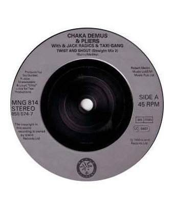 Twist And Shout [Chaka Demus & Pliers,...] - Vinyl 7", 45 RPM, Single [product.brand] 1 - Shop I'm Jukebox 