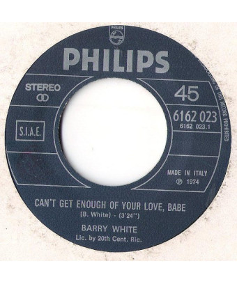 Ich kann nicht genug von deiner Liebe bekommen, Babe [Barry White] – Vinyl 7", 45 RPM, Stereo [product.brand] 1 - Shop I'm Jukeb