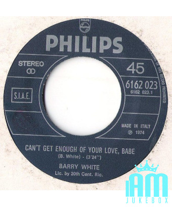 Ich kann nicht genug von deiner Liebe bekommen, Babe [Barry White] – Vinyl 7", 45 RPM, Stereo [product.brand] 1 - Shop I'm Jukeb
