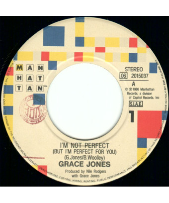 I'm Not Perfect (But I'm Perfect For You) [Grace Jones] - Vinyl 7", Single [product.brand] 1 - Shop I'm Jukebox 