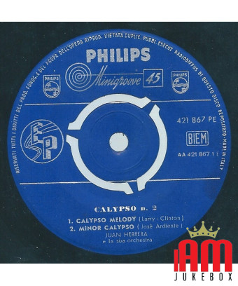 4 Calypso - N. 2 [Juan Herrera E La Sua Orchestra] - Vinyl 7", 45 RPM, EP