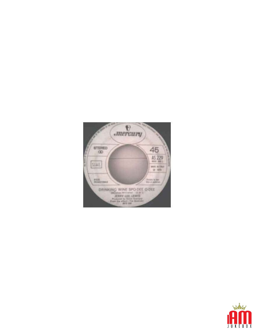 Drinking Wine Spo-Dee O-Dee Rock And Roll Medley [Jerry Lee Lewis] - Vinyl 7", Promo [product.brand] 1 - Shop I'm Jukebox 