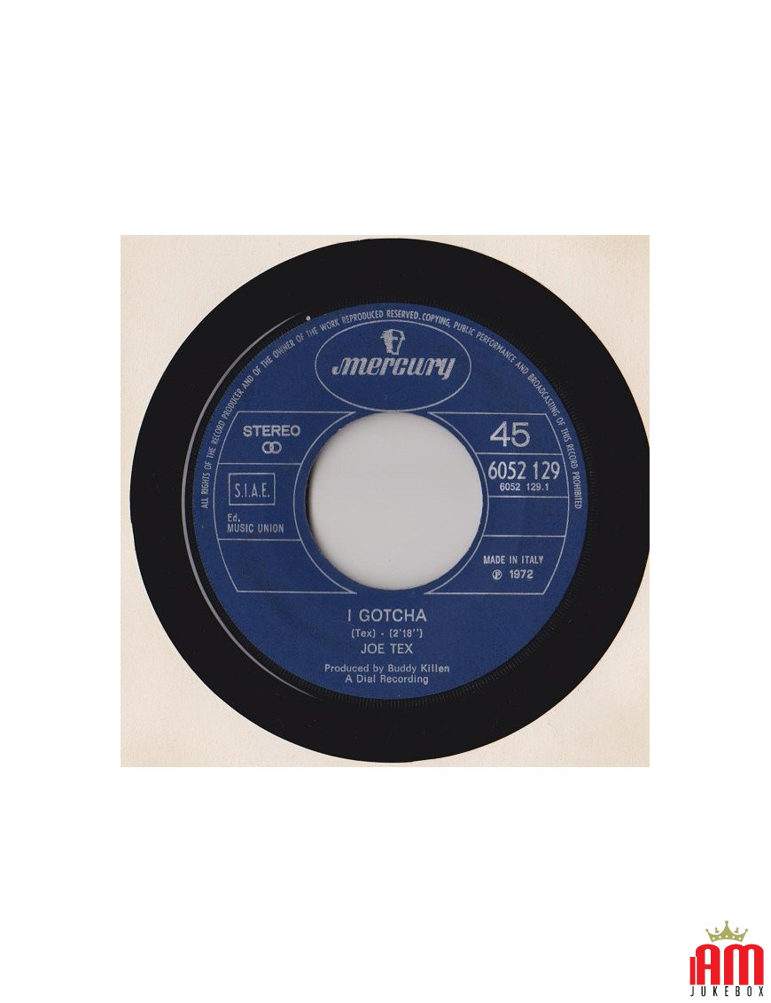 I Gotcha [Joe Tex] – Vinyl 7", 45 RPM, Single [product.brand] 1 - Shop I'm Jukebox 
