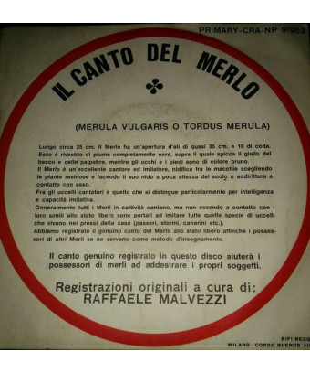 Il Canto Del Merlo [No Artist] - Vinyle 7", 45 TR/MIN