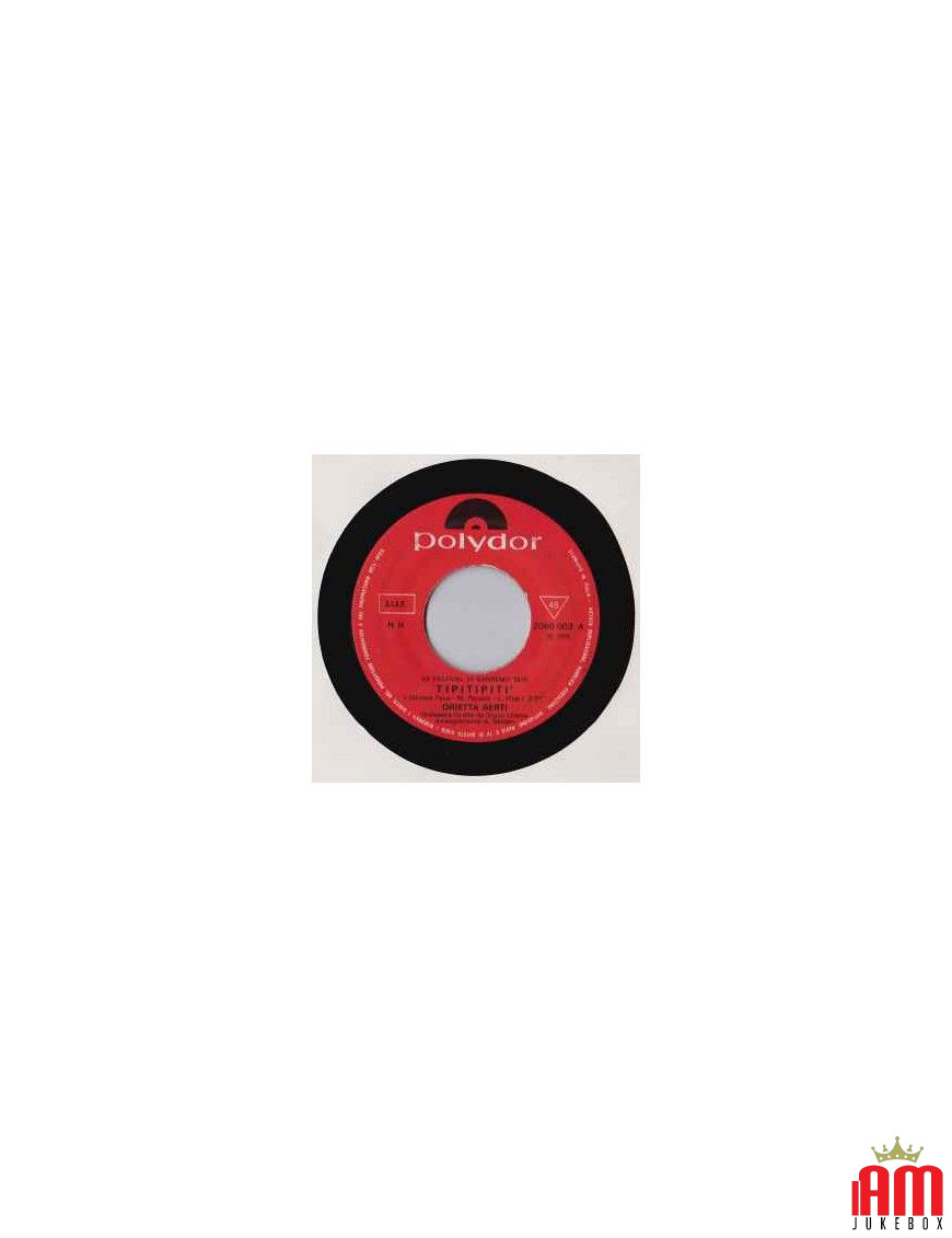 Tipitipiti [Orietta Berti] – Vinyl 7", 45 RPM, Mono [product.brand] 1 - Shop I'm Jukebox 