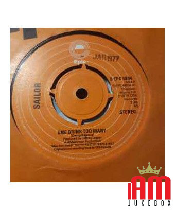 One Drink Too Many [Sailor] - Vinyl 7", 45 RPM [product.brand] 1 - Shop I'm Jukebox 