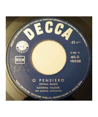 O Thought No One In The World [Caterina Valente] – Vinyl 7", 45 RPM [product.brand] 1 - Shop I'm Jukebox 