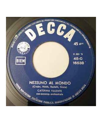 O Thought No One In The World [Caterina Valente] – Vinyl 7", 45 RPM [product.brand] 1 - Shop I'm Jukebox 