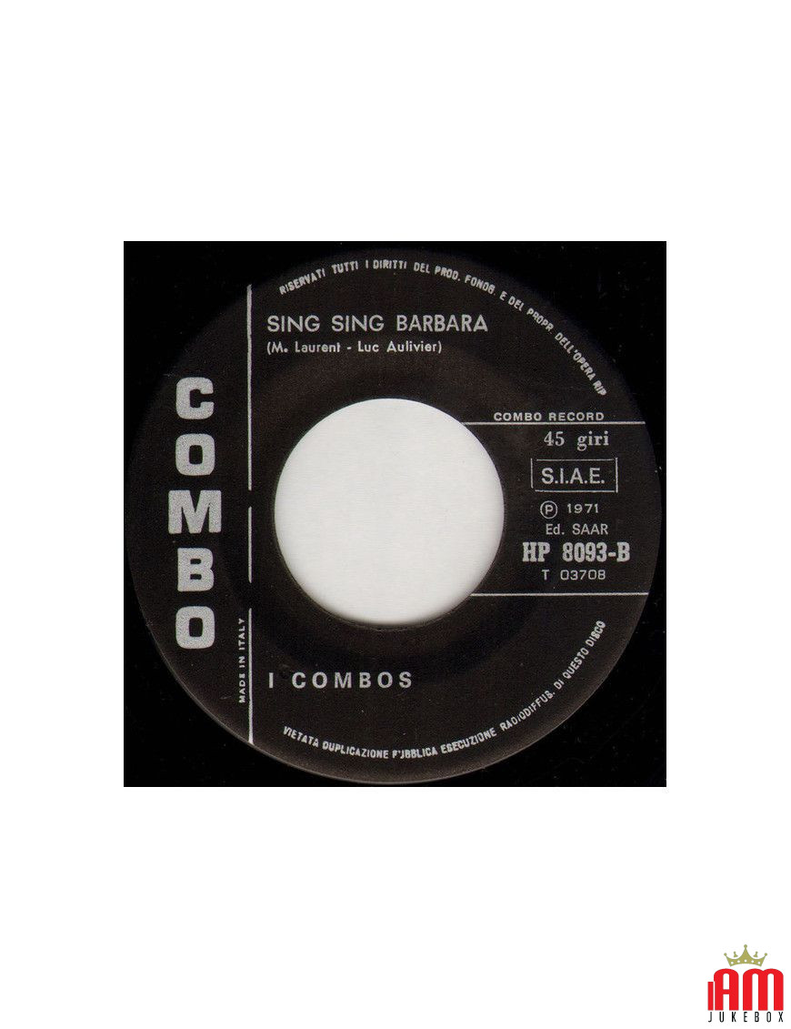 Sotto Le Lenzuola Sing Sing Barbara [I Combos] - Vinyl 7", 45 RPM [product.brand] 1 - Shop I'm Jukebox 