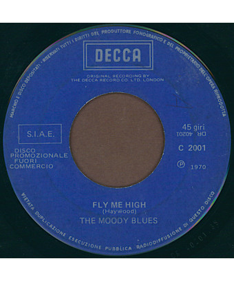 Fly Me High Really Haven't Got The Time [The Moody Blues] – Vinyl 7", 45 RPM, Promo [product.brand] 1 - Shop I'm Jukebox 