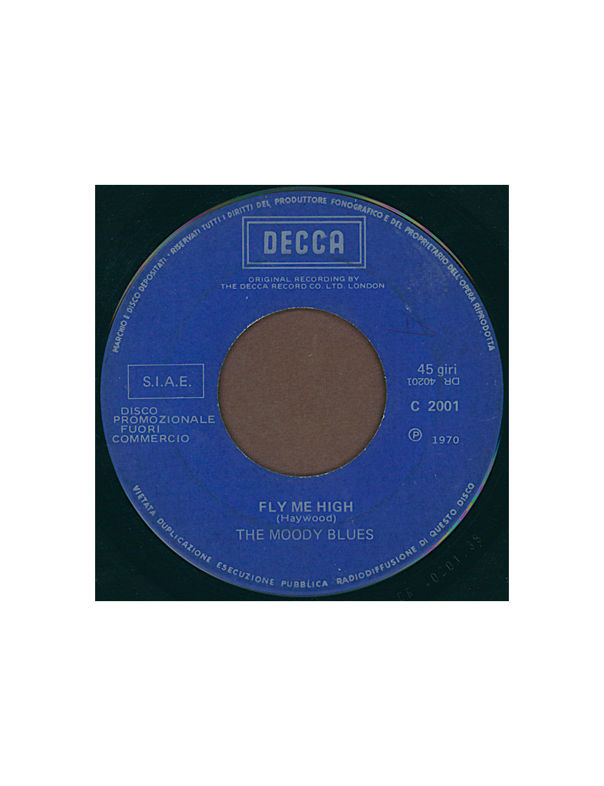 Fly Me High, je n'ai vraiment pas le temps [The Moody Blues] - Vinyl 7", 45 RPM, Promo [product.brand] 1 - Shop I'm Jukebox 