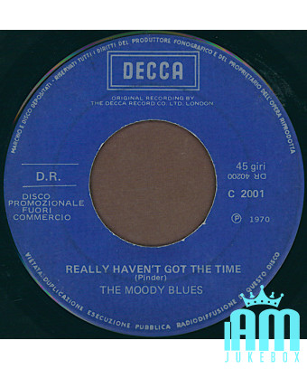 Fly Me High Really Haven't Got The Time [The Moody Blues] – Vinyl 7", 45 RPM, Promo [product.brand] 1 - Shop I'm Jukebox 