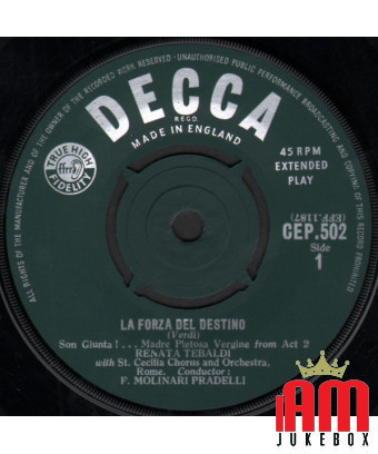 La Forza Del Destino [Giuseppe Verdi,...] - Vinyl 7", 45 RPM, EP [product.brand] 1 - Shop I'm Jukebox 