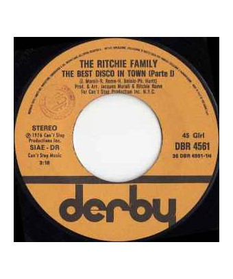 Die beste Disco der Stadt [The Ritchie Family] – Vinyl 7", 45 RPM, Single [product.brand] 1 - Shop I'm Jukebox 