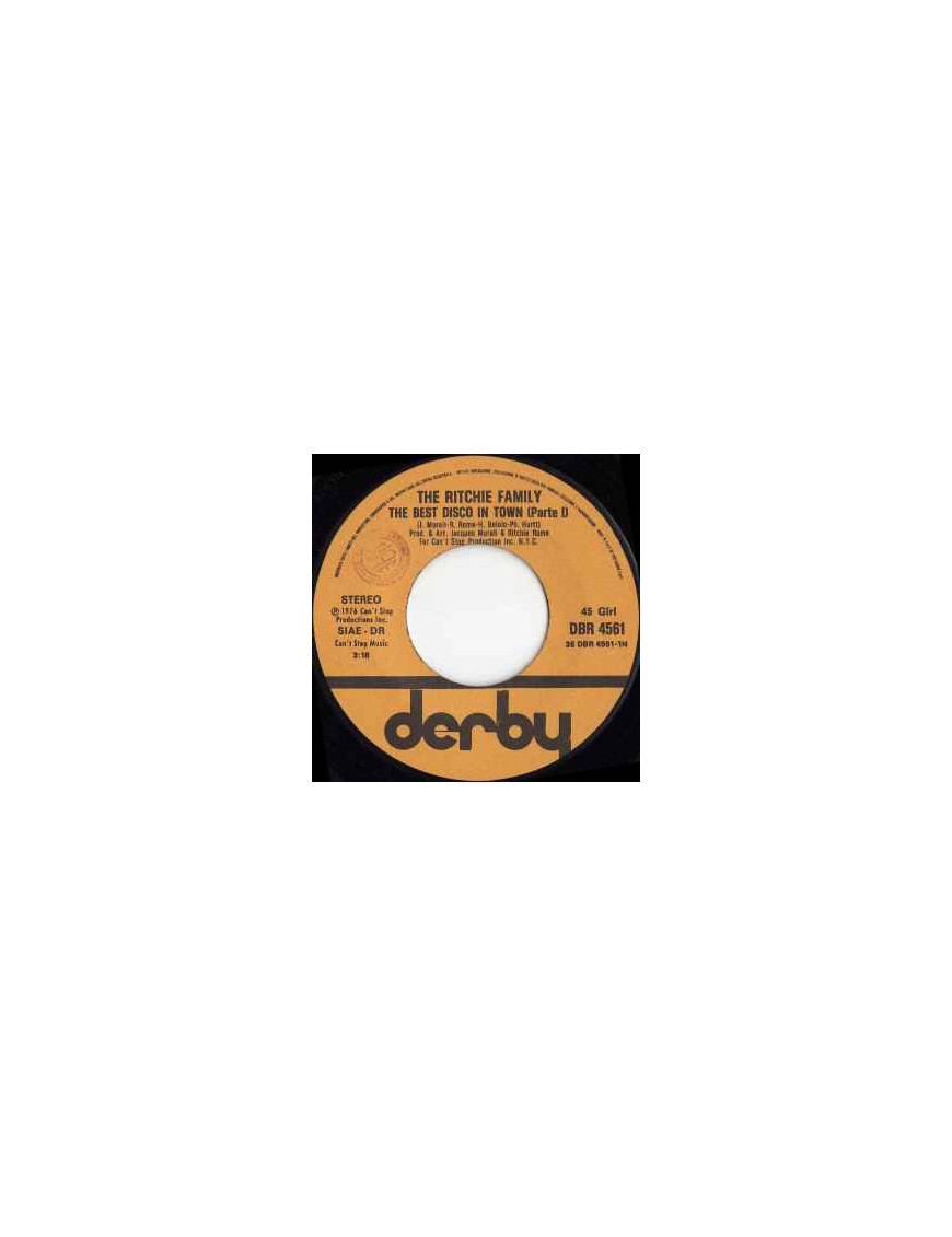 La meilleure discothèque de la ville [The Ritchie Family] - Vinyl 7", 45 RPM, Single [product.brand] 1 - Shop I'm Jukebox 