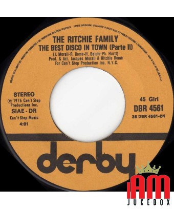 Die beste Disco der Stadt [The Ritchie Family] – Vinyl 7", 45 RPM, Single [product.brand] 1 - Shop I'm Jukebox 