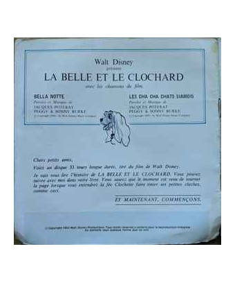 La Belle Et Le Clochard [Claude Nicot,...] - Vinyl 7", 33 ? RPM [product.brand] 1 - Shop I'm Jukebox 