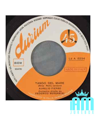 Tango Del Mare   Reginella Campagnola [Aurelio Fierro] - Vinyl 7", 45 RPM