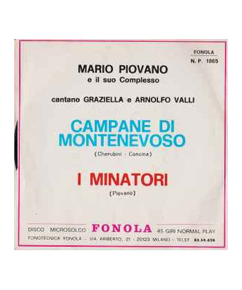 Campane Di Montenevoso [Graziella (3),...] - Vinyl 7", 45 RPM, Reissue