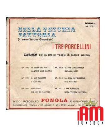 Nella vecchia fattoria [Carmen Marchese,...] - Vinyl 7", 45 RPM [product.brand] 1 - Shop I'm Jukebox 