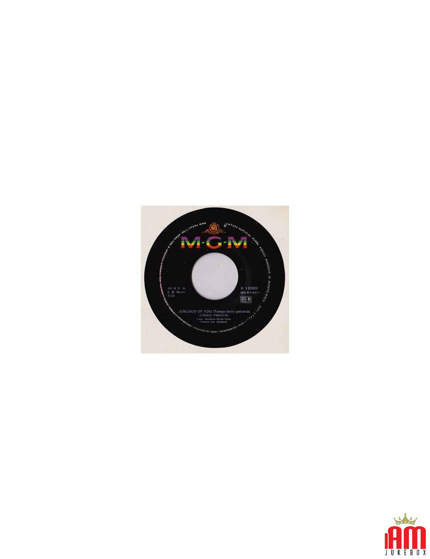 Jealous Of You [Connie Francis] - Vinyl 7", 45 RPM [product.brand] 1 - Shop I'm Jukebox 