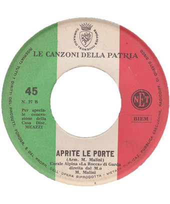 Dove Sei Stato Mio Bell'Alpino [La Rocca (8)] – Vinyl 7", 45 RPM [product.brand] 1 - Shop I'm Jukebox 