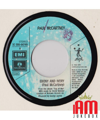 Ebony And Ivory [Paul McCartney] - Vinyle 7", 45 tours