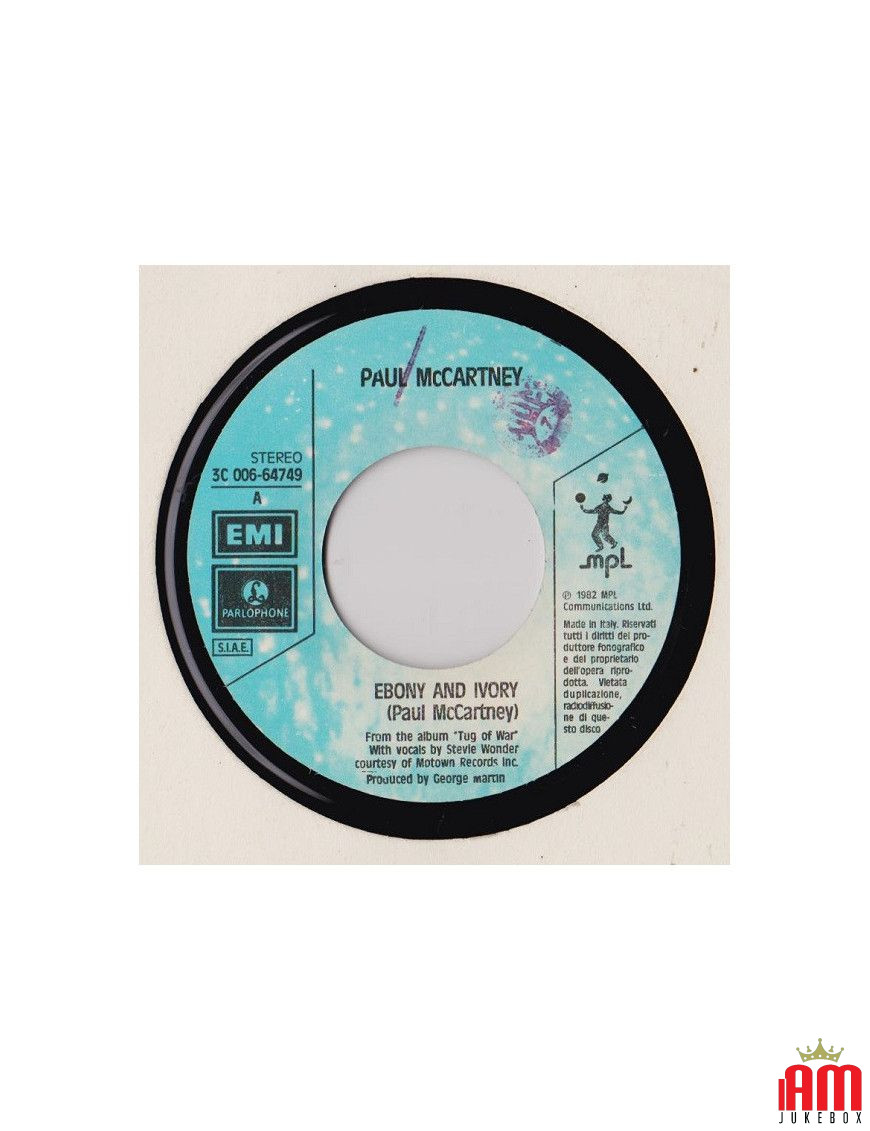 Ebony And Ivory [Paul McCartney] - Vinyle 7", 45 tours [product.brand] 1 - Shop I'm Jukebox 