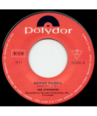 Havah Nagila Valentina [The Spotnicks] – Vinyl 7", 45 RPM, Single [product.brand] 1 - Shop I'm Jukebox 