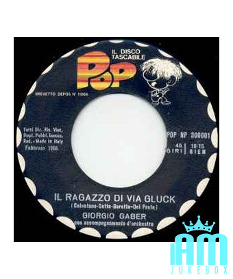 Le garçon de la Via Gluck Dio Come Ti Amo [Giorgio Gaber,...] - Vinyl 6", 45 RPM [product.brand] 1 - Shop I'm Jukebox 