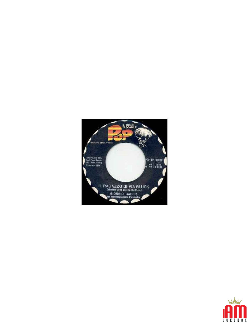 Le garçon de la Via Gluck Dio Come Ti Amo [Giorgio Gaber,...] - Vinyl 6", 45 RPM [product.brand] 1 - Shop I'm Jukebox 