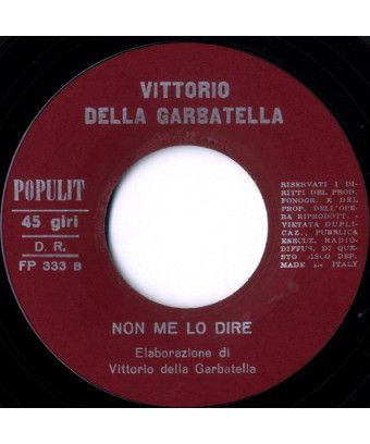 L'Uccellino Della Comare [Vittorio Della Garbatella] - Vinyl 7", 45 RPM [product.brand] 1 - Shop I'm Jukebox 