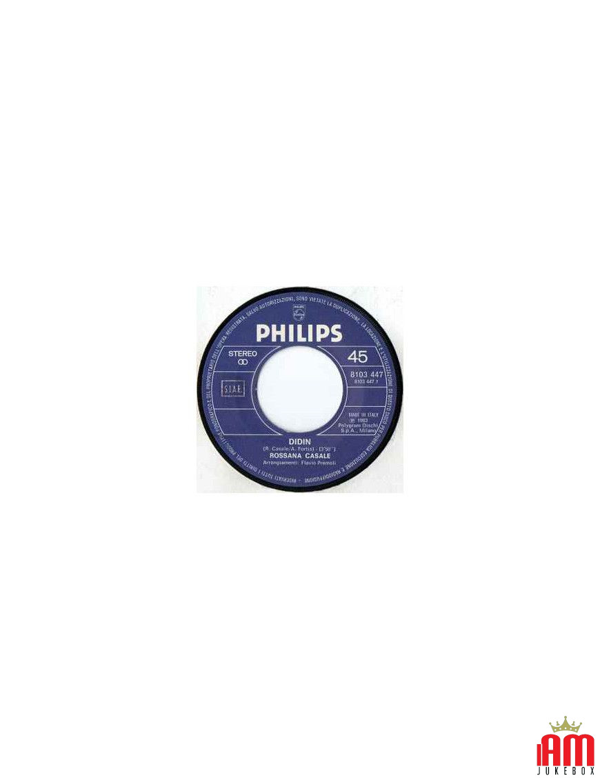 Didin [Rossana Casale] - Vinyl 7", 45 RPM, Stereo [product.brand] 1 - Shop I'm Jukebox 