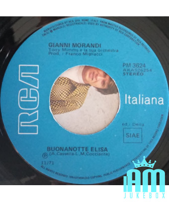 Goodnight Elisa At That Chopin Concert [Gianni Morandi] - Vinyl 7", 45 RPM, Stereo [product.brand] 1 - Shop I'm Jukebox 