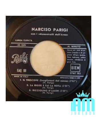 Italian Folklore [Narciso Parigi] - Vinyl 7", 45 RPM, EP [product.brand] 1 - Shop I'm Jukebox 