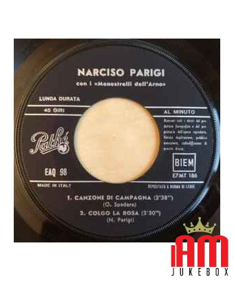 Folklore Italiano [Narciso Parigi] - Vinyl 7", 45 RPM, EP [product.brand] 1 - Shop I'm Jukebox 